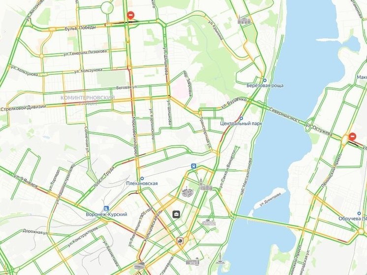 Пробка протяжённостью почти 4 км сковала Московский проспект