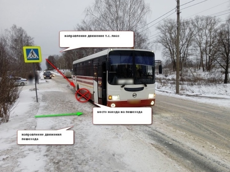 Костромские ДТП: автобус сбил пешехода на «зебре»