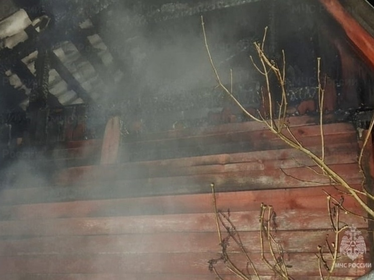 В калужском Ильинском вспыхнул пожар