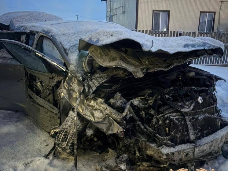 Пьяный водитель в Башкирии врезался в жилой дом