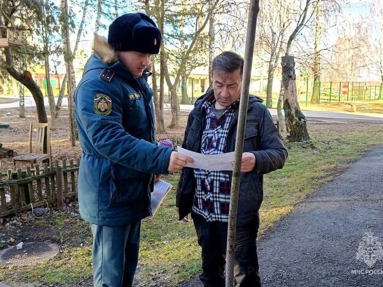 Жителям Одоево и Арсеньво напомнили о правилах пожарной безопасности