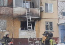 Горела квартира в 5-этажном доме на ул