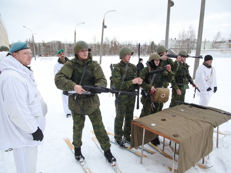 В Северодвинске провели военно-спортивную эстафету «Внуки Маргелова»