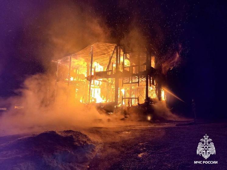 В Тверской области сгорел частный дом из-за короткого замыкания