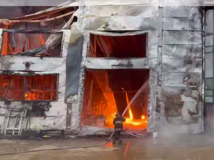 Один человек сильно пострадал при пожаре на производстве в Солнечногорске