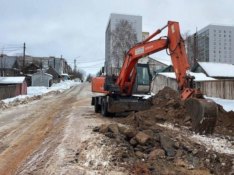 В Кирове полным ходом идёт капитальный ремонт улицы Крупской