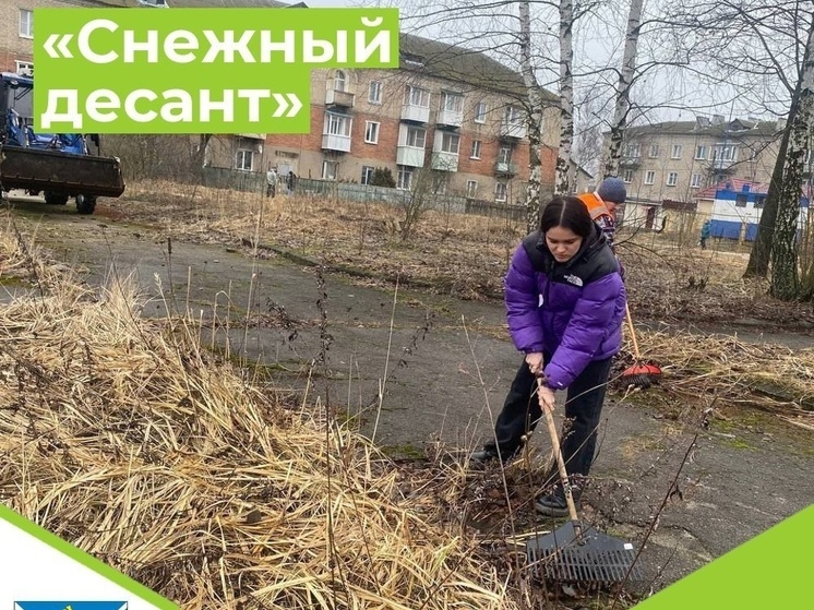 На улицы Сосенского вышел «Снежный десант»