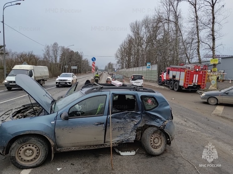  Под Калугой столкнулись две легковушки