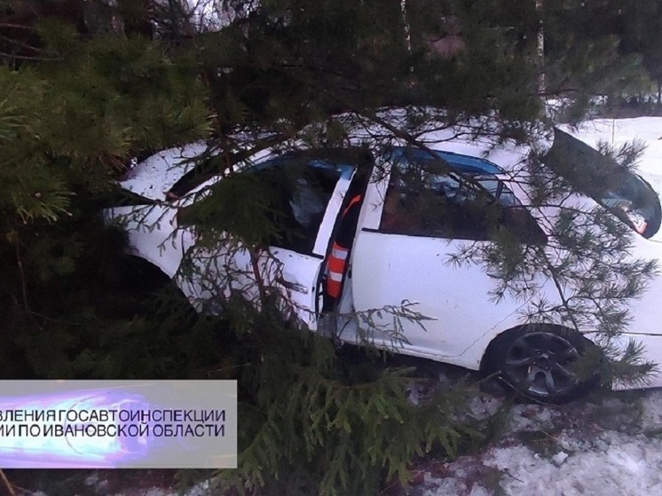 В Ивановской области пьяная автоледи попала в ДТП