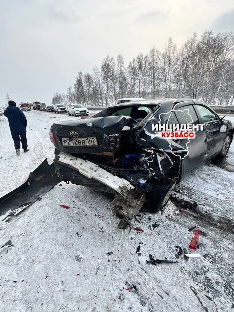В Беловском округе произошло массовое ДТП