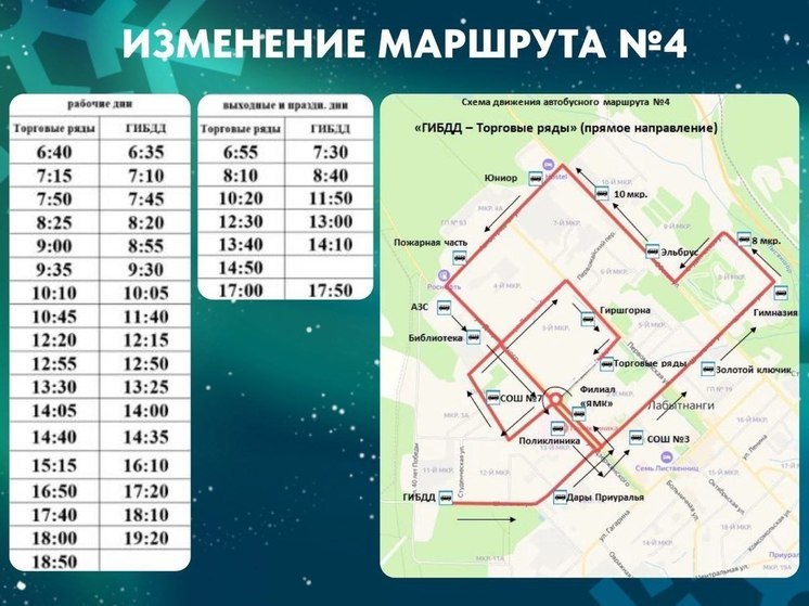 Автобусы Лабытнанги поехали по новой схеме