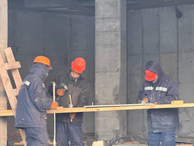 В Улан-Удэ и в суровые морозы продолжается строительство здания Национального музея
