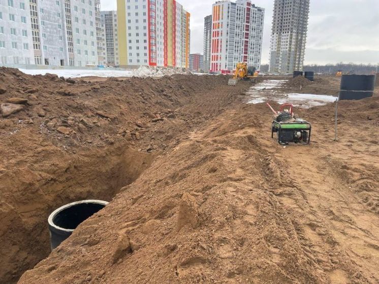 В Уфе продолжают строительство семи улиц в новом микрорайоне