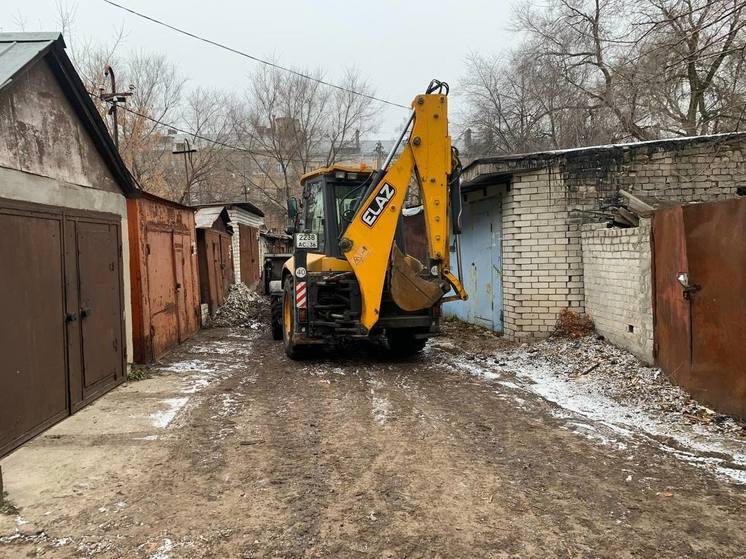 С 5 февраля в Воронеже продолжат снос гаражей на Комиссаржевской