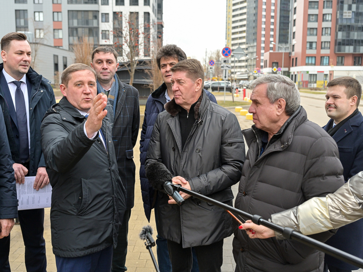 На Ленинградской улице в Воронеже идет реновация квартала. 