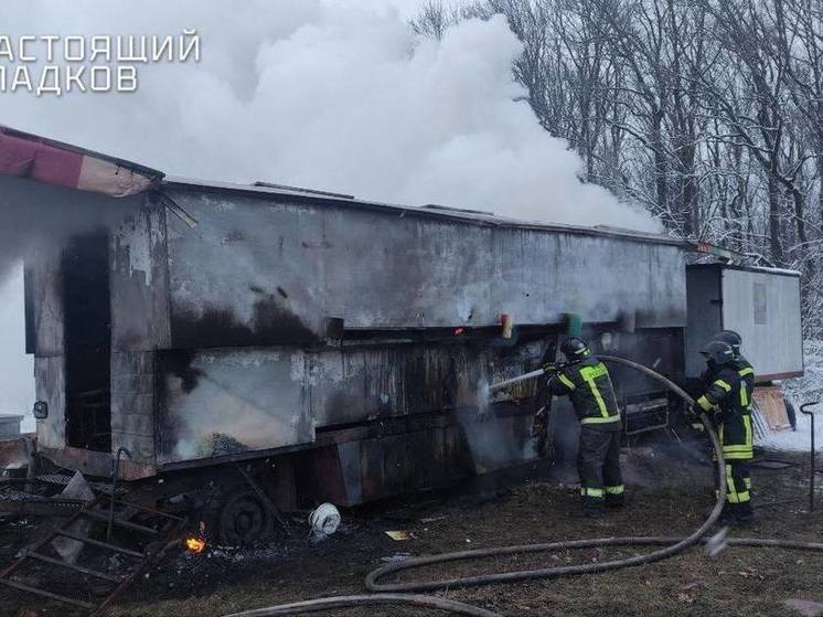 В Белгородской области после детонации дрона в фермерском хозяйстве произошел пожар