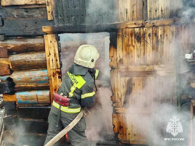 Под Тверью из-за пожара люди остались без бани