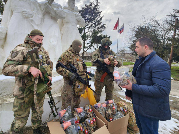 РВИО передало гумпомощь штурмовикам на Херсонском направлении