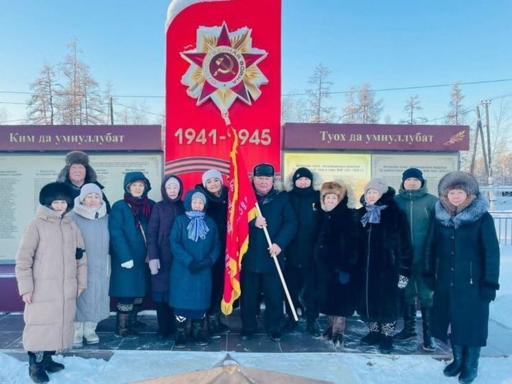 Эстафета «Знамя Победы» проходит в Намском районе