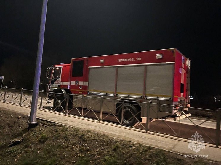 В Гурьевске калининградские спасатели ликвидировали пожар