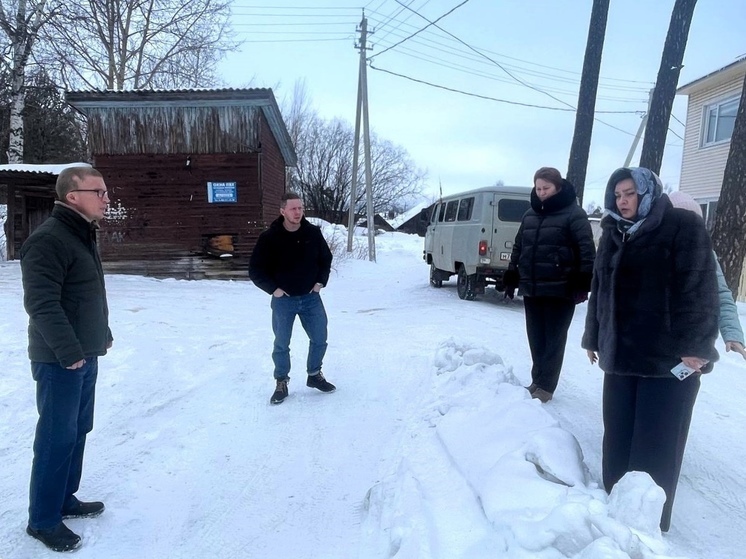 Зимние капризы погоды ударили по дорогам Шенкурска