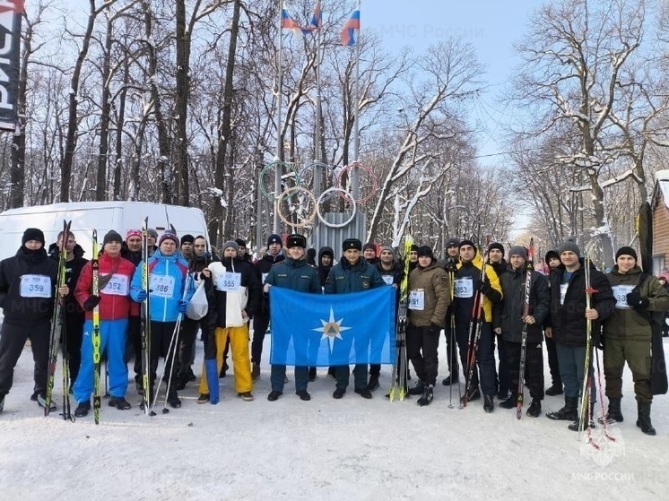 Пензенские спасатели стали участниками «Лыжни России»