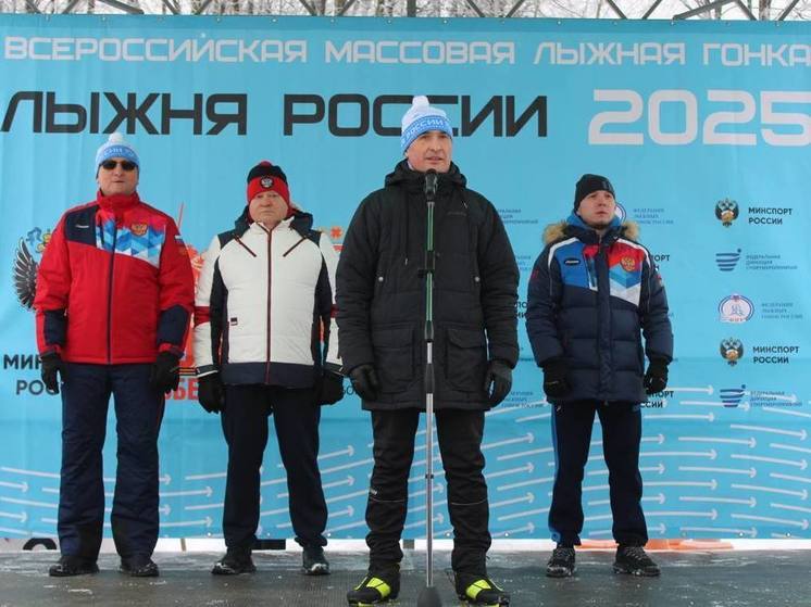 Глава Чувашии принял участие в «Лыжне России»