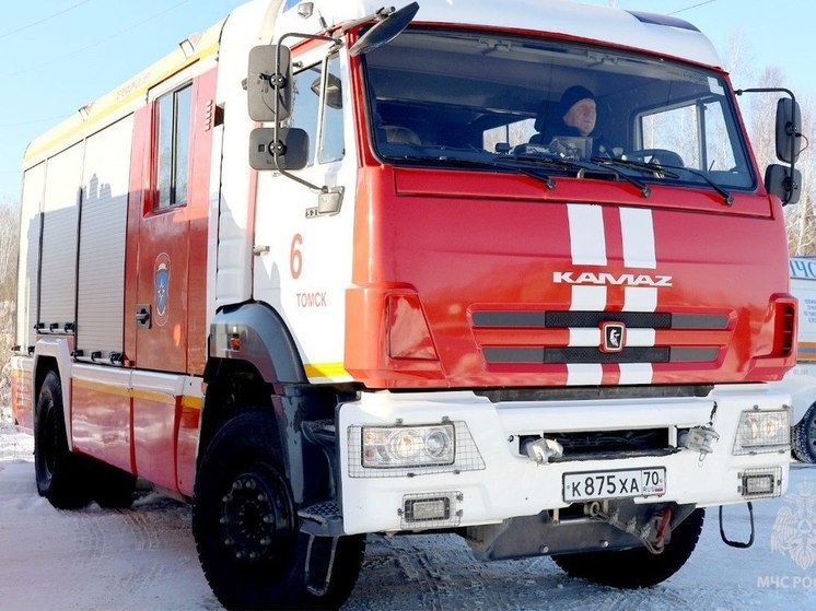 В посёлке Апрель под Томском горела баня