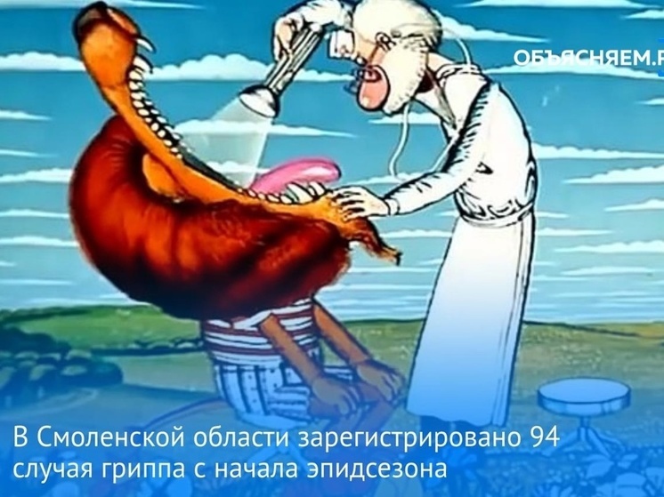 На Смоленщине зафиксировано 94 случая заражения вирусом гриппа с начала сезона