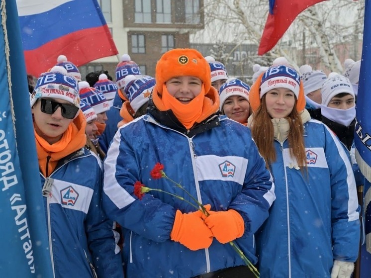 В Алтайском крае продолжается молодежная патриотическая акция «Снежный десант РСО. Десант Победы»