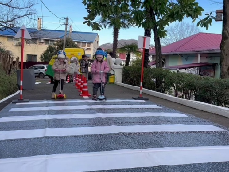 Сочинские госавтоинспекторы рассказали дошколятам о безопасном поведении на дорогах