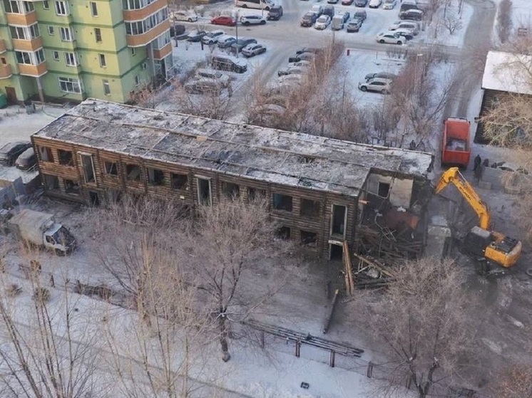 В Красноярске начался снос первого барака на улице Семафорной
