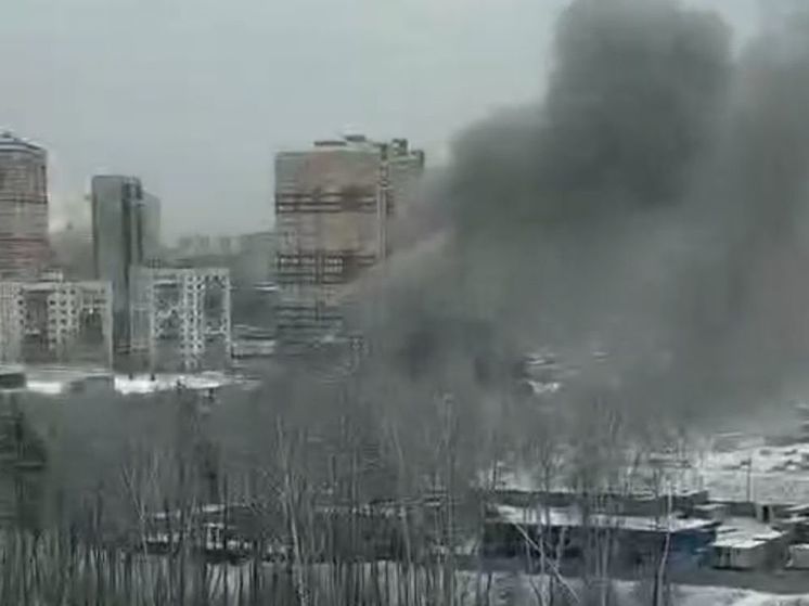 В подмосковном Одинцово заметили дым от пожара