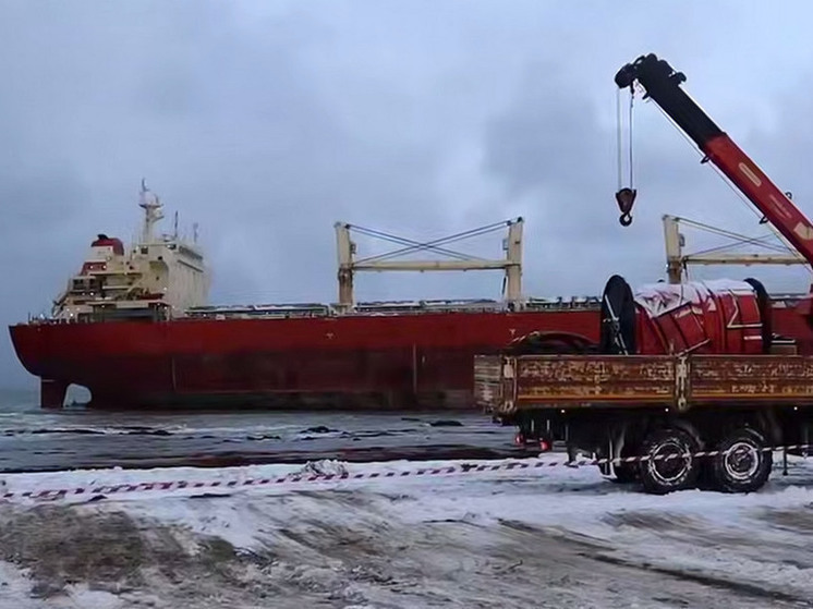 Amur Mash: водолазы исследовали китайское судно, которое село на мель на Сахалине