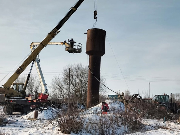 В Тамбовской области аварийную водонапорную башню привели в порядок