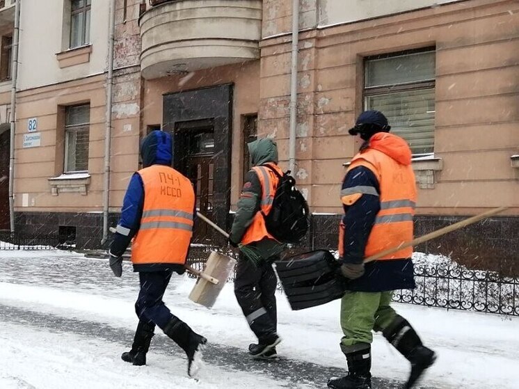 Дворникам в Петербурге повысят зарплату до 65 тысяч