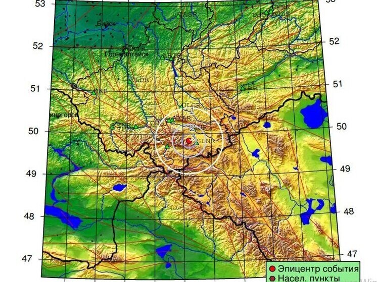 На Алтае произошло землетрясение силой 3,2 магнитуды