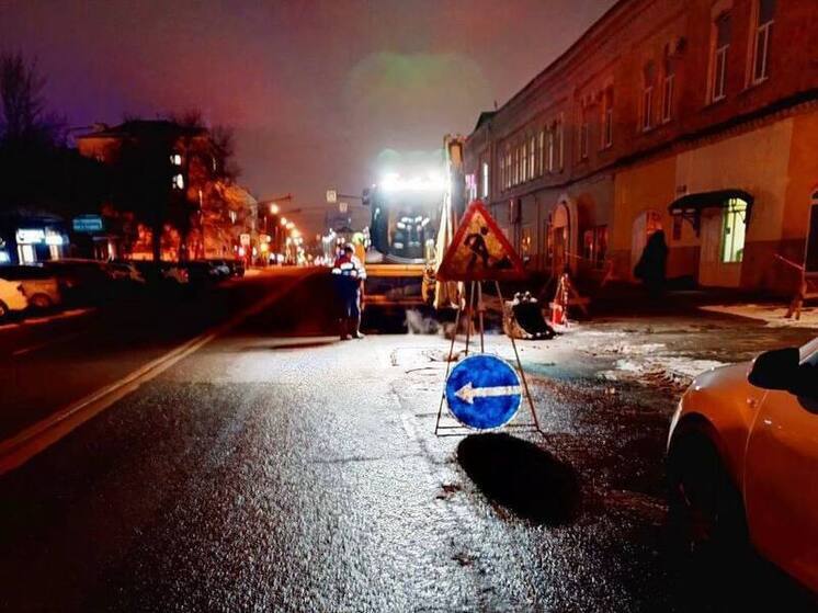На улице Бакунина в Пензе закончили аварийные работы по замене трубы