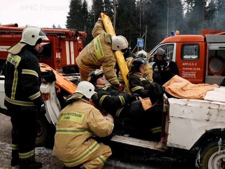 В Калужской области потренировались в ликвидировать ДТП