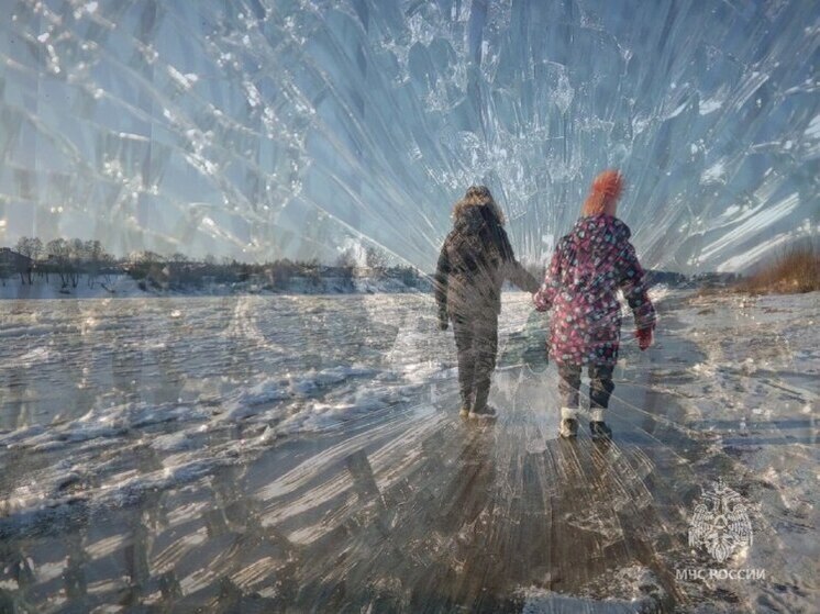 Спасатели Псковской области предупреждают о смертельной опасности выхода детей на лёд