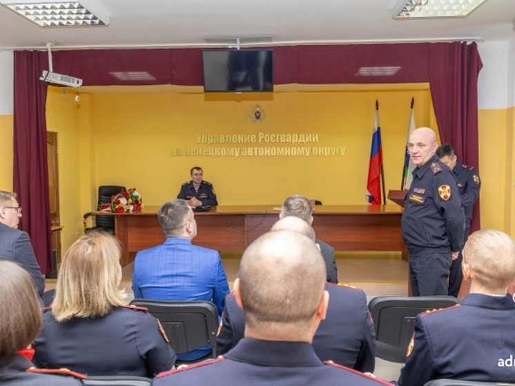 Торжественное мероприятие провели в Управлении Росгвардии по НАО