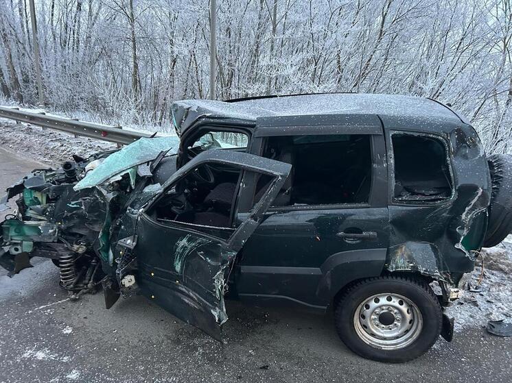 Под Воронежем виновник аварии угодил в больницу после ДТП с грузовиком