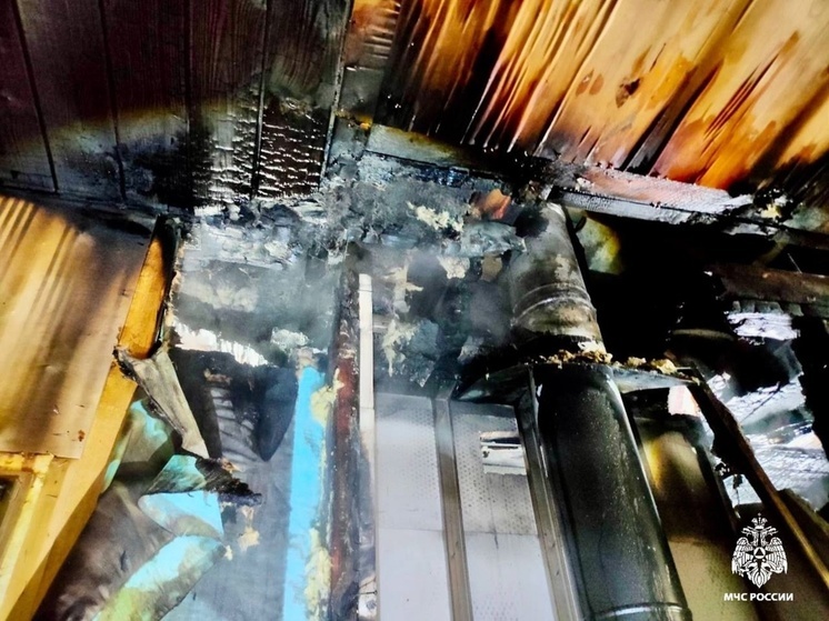 Жилой дом загорелся в Локнянском округе