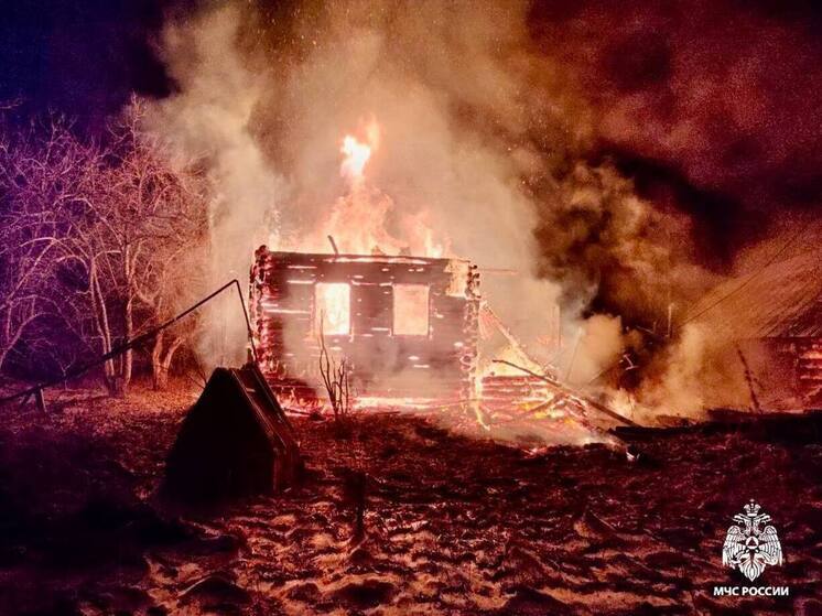 Короткое замыкание электропроводки привело к пожару в Опочецком округе