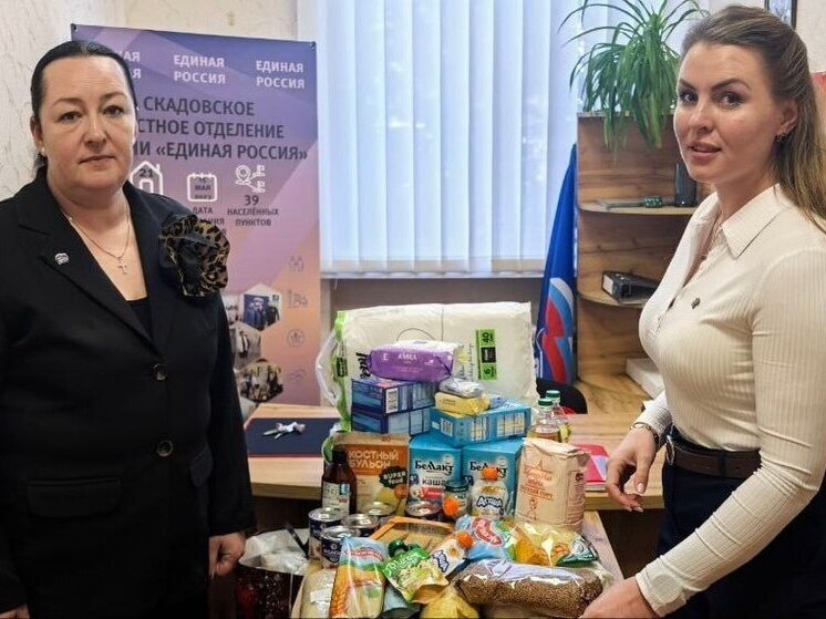 Для многодетной матери-одиночки из Скадовского МО собрали гумпомощь