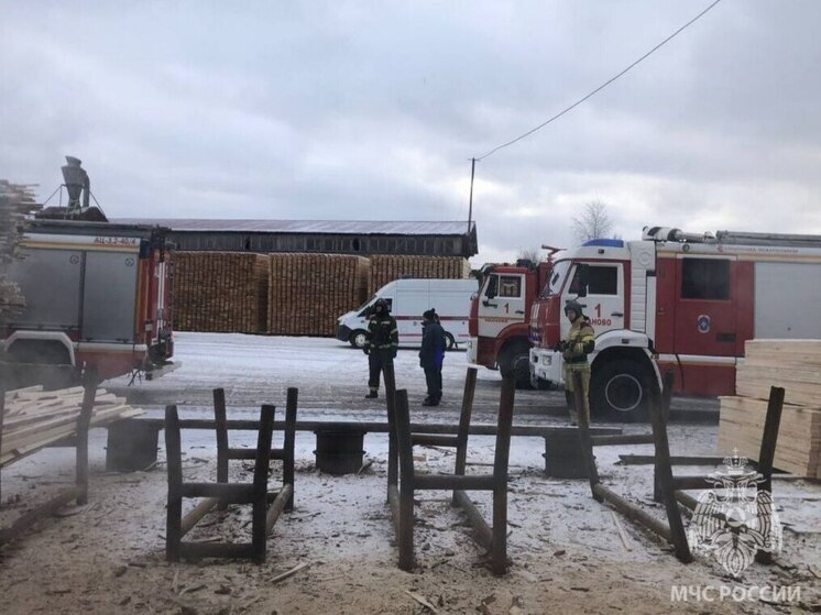 Началась проверка после крупного пожара на ивановской пилораме