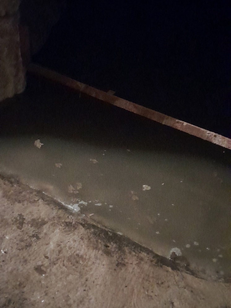 В центре Калуги подвалы домов затопило фекалиями