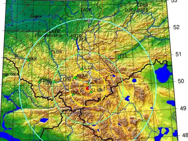 На Алтае произошло мощное землетрясение магнитудой 6,4