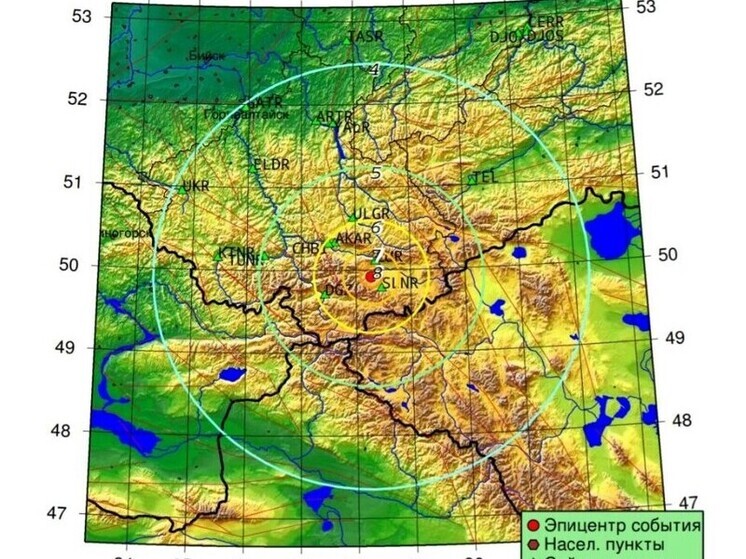 Жители Алтайского края ощутили последствия землетрясения на Алтае