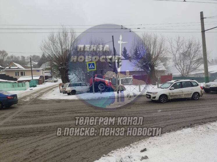 В Пензе на улице Пушкина произошел пожар